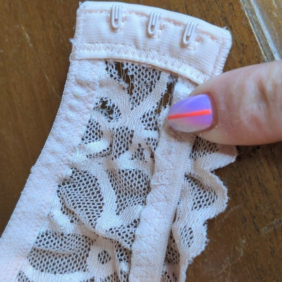 PINK VICTORIA'S SECRET XS push up LACE HALTER TOP-blush pink 🌞 Summer essential - Picture 10 of 12